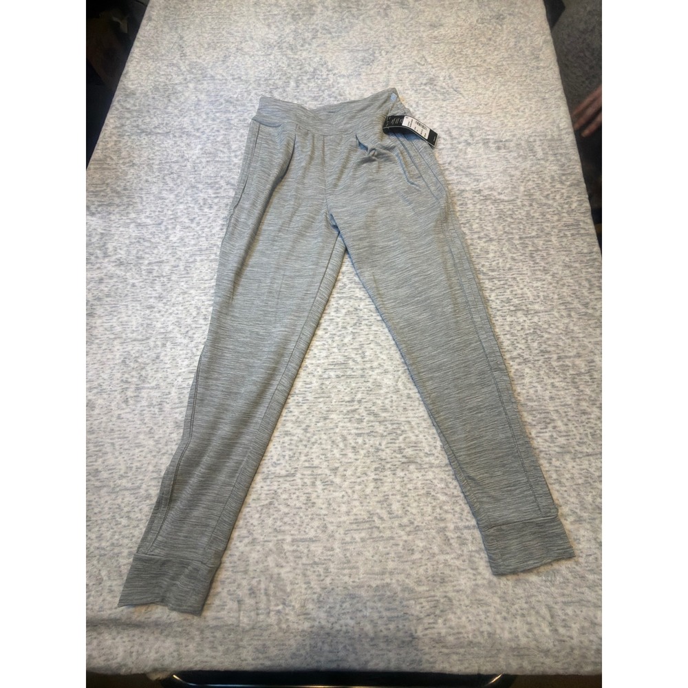 Adidas 3S Cuffed Melange Jogger Pants Kids M 10 12 Gray Slim Fit NWT